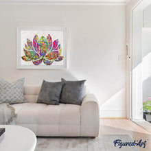 Afbeelding in Gallery-weergave laden, Diamond Painting - Kleurrijke lotus Diamond Painting Bloemen, bloemen