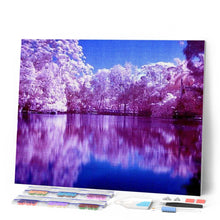 Afbeelding in Gallery-weergave laden, Diamond Painting - Reflecties op het meer Diamond Painting Landschappen, landschappen