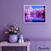 Afbeelding in Gallery-weergave laden, Diamond Painting - Reflecties op het meer Diamond Painting Landschappen, landschappen