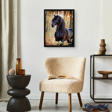 Afbeelding in Gallery-weergave laden, Diamond Painting - Zwarte merrie dieren, Diamond Painting Dieren