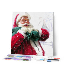 Afbeelding in Gallery-weergave laden, Diamond Painting - De gelukkige dag van de kerstman Kerstmis, Diamond Painting Religie, religie