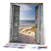 Afbeelding in Gallery-weergave laden, Diamond Painting - Poort naar het strand Diamond Painting Landschappen, landschappen