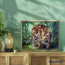 Afbeelding in Gallery-weergave laden, Diamond Painting - Luipaard in de jungle dieren, Diamond Painting Dieren, luipaarden