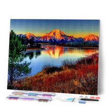 Afbeelding in Gallery-weergave laden, Diamond Painting - Bergmeer Diamond Painting Landschappen, landschappen, bergen
