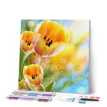 Afbeelding in Gallery-weergave laden, Diamond Painting - Gele tulpen Diamond Painting Bloemen, bloemen