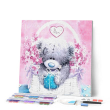 Afbeelding in Gallery-weergave laden, Diamond Painting - Teddy in zijn mand Diamond Painting Romantiek, romantiek