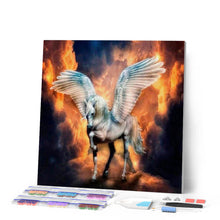 Afbeelding in Gallery-weergave laden, Diamond Painting - Vliegend Paard dieren, Diamond Painting Dieren, paarden