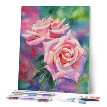 Afbeelding in Gallery-weergave laden, Diamond Painting - Bloeiende rozen Diamond Painting Bloemen, bloemen