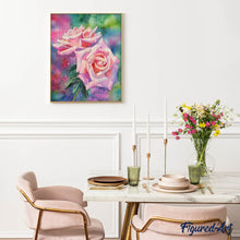 Afbeelding in Gallery-weergave laden, Diamond Painting - Bloeiende rozen Diamond Painting Bloemen, bloemen