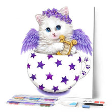 Afbeelding in Gallery-weergave laden, Diamond Painting - Kitten in een beker dieren, katten, Diamond Painting Dieren