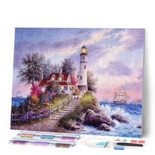 Afbeelding in Gallery-weergave laden, Diamond Painting - Vuurtoren op het schiereiland Diamond Painting Landschappen, landschappen
