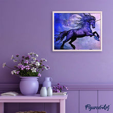 Afbeelding in Gallery-weergave laden, Diamond Painting - Sprankelende Eenhoorn dieren, Diamond Painting Dieren, eenhoorns
