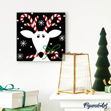 Afbeelding in Gallery-weergave laden, Diamond Painting - Kerst Rendier Kerstmis, hert, Diamond Painting Andere, ander