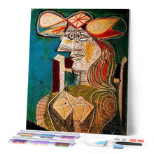 Afbeelding in Gallery-weergave laden, Diamond Painting - Abstract portret Diamond Painting Beroemde Schilderijen, beroemde schilderijen