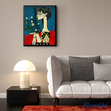 Afbeelding in Gallery-weergave laden, Diamond Painting - Vrouwen abstract profiel Diamond Painting Beroemde Schilderijen, beroemde schilderijen