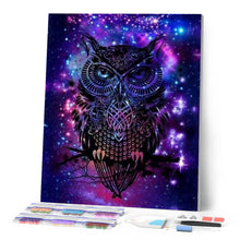 Afbeelding in Gallery-weergave laden, Diamond Painting - Uil in de nacht dieren, Diamond Painting Dieren, uilen
