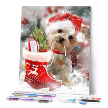 Afbeelding in Gallery-weergave laden, Diamond Painting - Hond met cadeaus dieren, Diamond Painting Dieren, honden