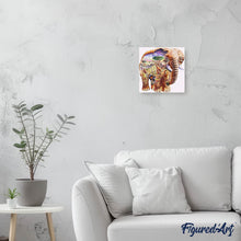 Afbeelding in Gallery-weergave laden, Diamond Painting - Olifant landschap dieren, Diamond Painting Dieren, olifanten, landschappen