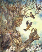 Afbeelding in Gallery-weergave laden, Diamond Painting - Vrouwelijke boom dieren, Diamond Painting Dieren, bomen