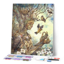 Afbeelding in Gallery-weergave laden, Diamond Painting - Vrouwelijke boom dieren, Diamond Painting Dieren, bomen