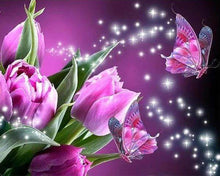 Afbeelding in Gallery-weergave laden, Diamond Painting - Vlinder sprankelend dieren, vlinders, Diamond Painting Dieren, Diamond Painting Bloemen, bloemen