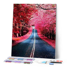 Afbeelding in Gallery-weergave laden, Diamond Painting - Weg in de herfst Diamond Painting Landschappen, landschappen