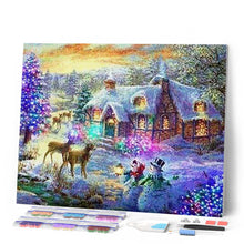 Afbeelding in Gallery-weergave laden, Diamond Painting - Herten bij het huis dieren, Diamond Painting Dieren, Diamond Painting Landschappen, landschappen