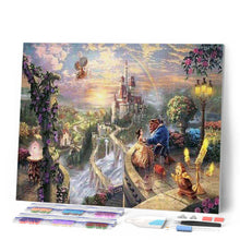 Afbeelding in Gallery-weergave laden, Diamond Painting - Het betoverde kasteel kastelen, Diamond Painting Landschappen, landschappen