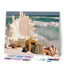 Afbeelding in Gallery-weergave laden, Diamond Painting - Schelpen langs het water dieren, Diamond Painting Dieren