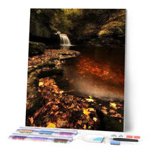 Afbeelding in Gallery-weergave laden, Diamond Painting - Kleine waterval Diamond Painting Landschappen, landschappen