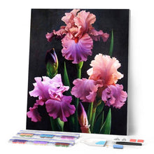 Afbeelding in Gallery-weergave laden, Diamond Painting - Bloeiende iris Diamond Painting Bloemen, bloemen