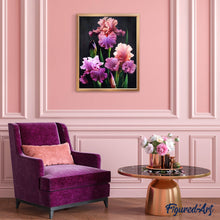 Afbeelding in Gallery-weergave laden, Diamond Painting - Bloeiende iris Diamond Painting Bloemen, bloemen