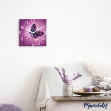 Afbeelding in Gallery-weergave laden, Diamond Painting - Klok en vlinders dieren, vlinders, Diamond Painting Dieren