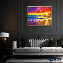 Afbeelding in Gallery-weergave laden, Diamond Painting - Zonsondergang aan het Strand