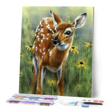 Afbeelding in Gallery-weergave laden, Diamond Painting - Klein reekalf dieren, Diamond Painting Dieren