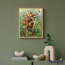 Afbeelding in Gallery-weergave laden, Diamond Painting - Klein reekalf dieren, Diamond Painting Dieren