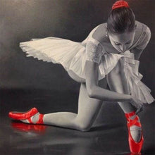 Afbeelding in Gallery-weergave laden, Diamond Painting - Ballerina's en rode spitzen dans, Diamond Painting Dans
