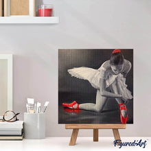 Afbeelding in Gallery-weergave laden, Diamond Painting - Ballerina's en rode spitzen dans, Diamond Painting Dans