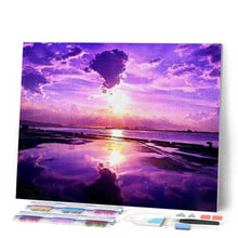 Afbeelding in Gallery-weergave laden, Diamond Painting - Roze hemel Diamond Painting Landschappen, landschappen