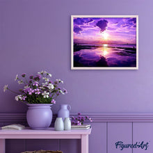 Afbeelding in Gallery-weergave laden, Diamond Painting - Roze hemel Diamond Painting Landschappen, landschappen