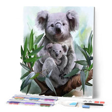 Afbeelding in Gallery-weergave laden, Diamond Painting - Koala familie dieren, Diamond Painting Dieren