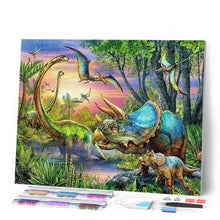 Afbeelding in Gallery-weergave laden, Diamond Painting - Dinosaurussen dieren, Diamond Painting Dieren, dinosaurissen
