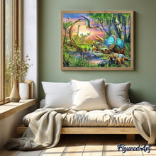Afbeelding in Gallery-weergave laden, Diamond Painting - Dinosaurussen dieren, Diamond Painting Dieren, dinosaurissen