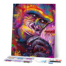 Afbeelding in Gallery-weergave laden, Diamond Painting - King Kong gekleurd dieren, Diamond Painting Dieren