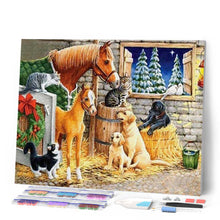 Afbeelding in Gallery-weergave laden, Diamond Painting - Stal dieren, Diamond Painting Dieren