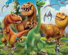 Afbeelding in Gallery-weergave laden, Diamond Painting - Gekke dinosaurussen dieren, Diamond Painting Dieren, dinosaurissen