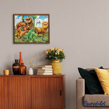 Afbeelding in Gallery-weergave laden, Diamond Painting - Gekke dinosaurussen dieren, Diamond Painting Dieren, dinosaurissen