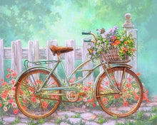 Afbeelding in Gallery-weergave laden, Diamond Painting - Bloemenrijke Fiets