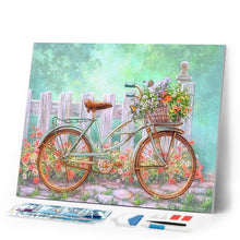 Afbeelding in Gallery-weergave laden, Diamond Painting - Bloemenrijke Fiets