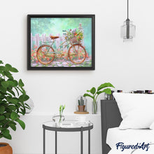 Afbeelding in Gallery-weergave laden, Diamond Painting - Bloemenrijke Fiets
